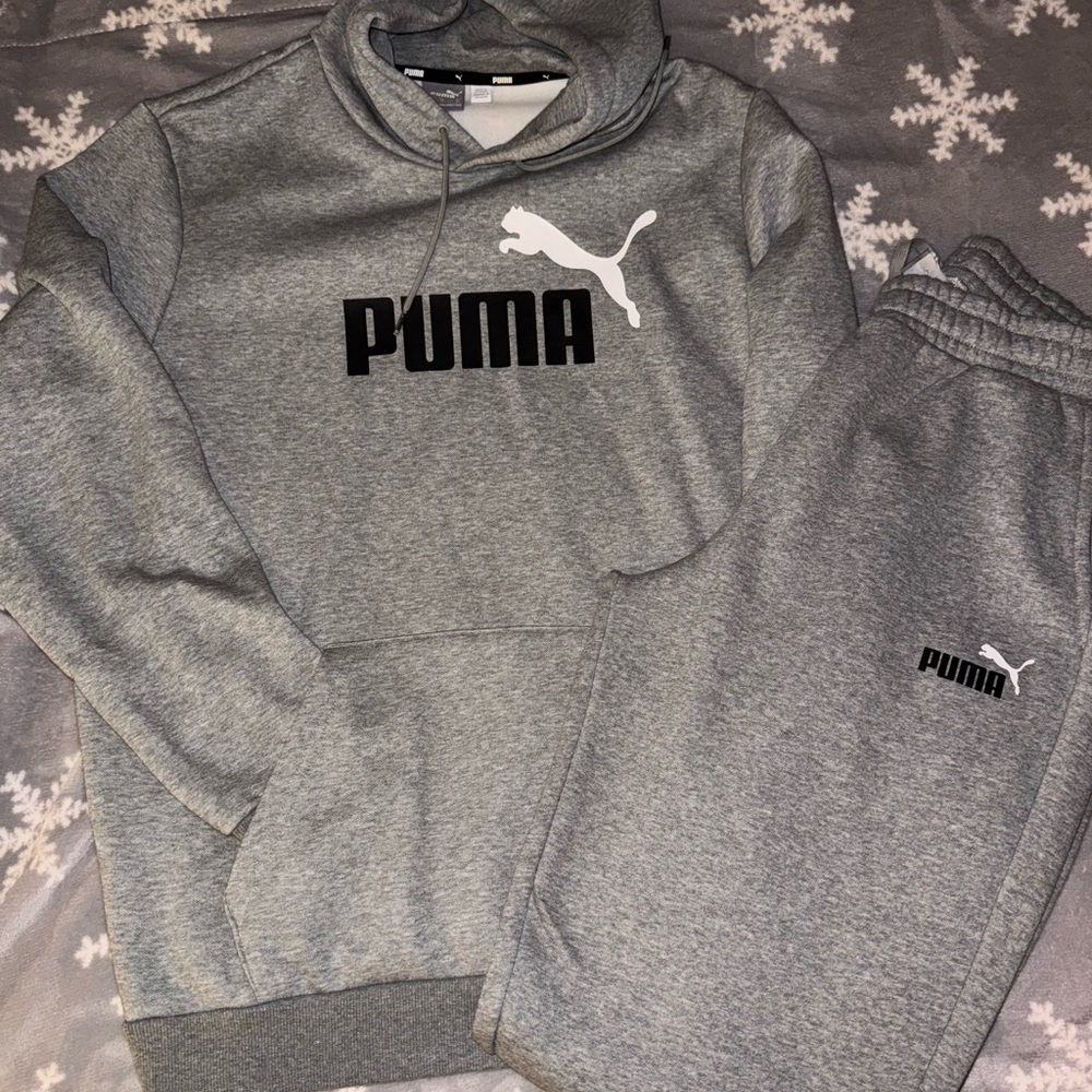 Puma Heather Gray Apparel Set